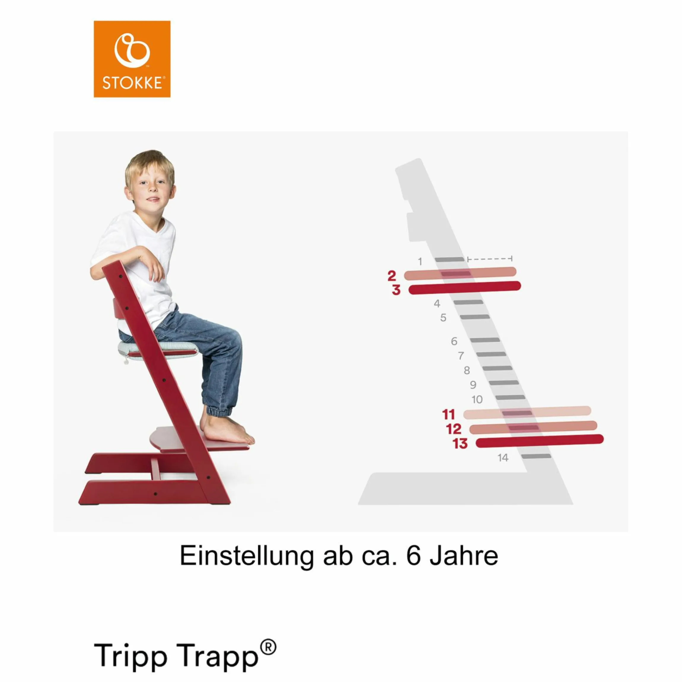Mitwachsender Treppenhochstuhl Tripp Trapp® Buchenholz - Natural / Natur