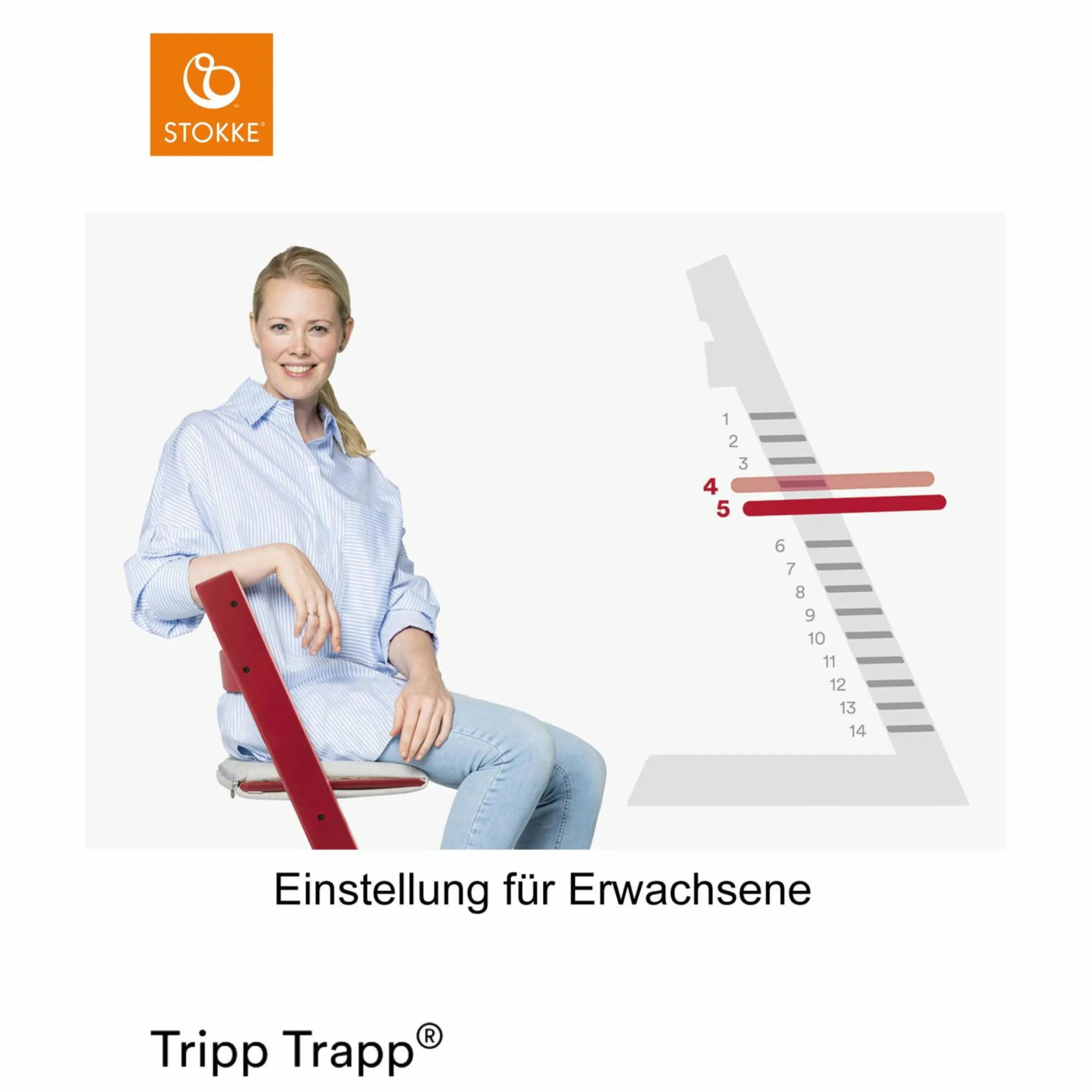 Mitwachsender Treppenhochstuhl Tripp Trapp® Buchenholz - Natural / Natur