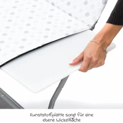 Mobile Wickel-Kombi mit Fächern - Exklusiv Circle - Grau