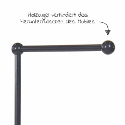 Mobilehalterung für alle Modelle mit Rundstäben - Schiefergrau lackiert - Kollektion 2024