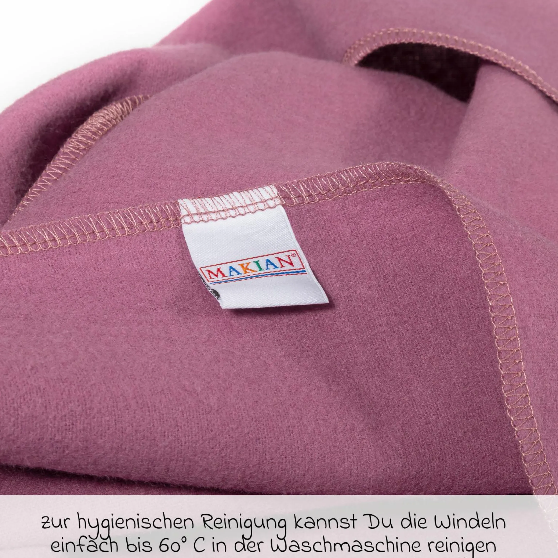 Moltontuch / Moltonwindel 4er Pack 80 x 80 cm - Orchidee / Puder
