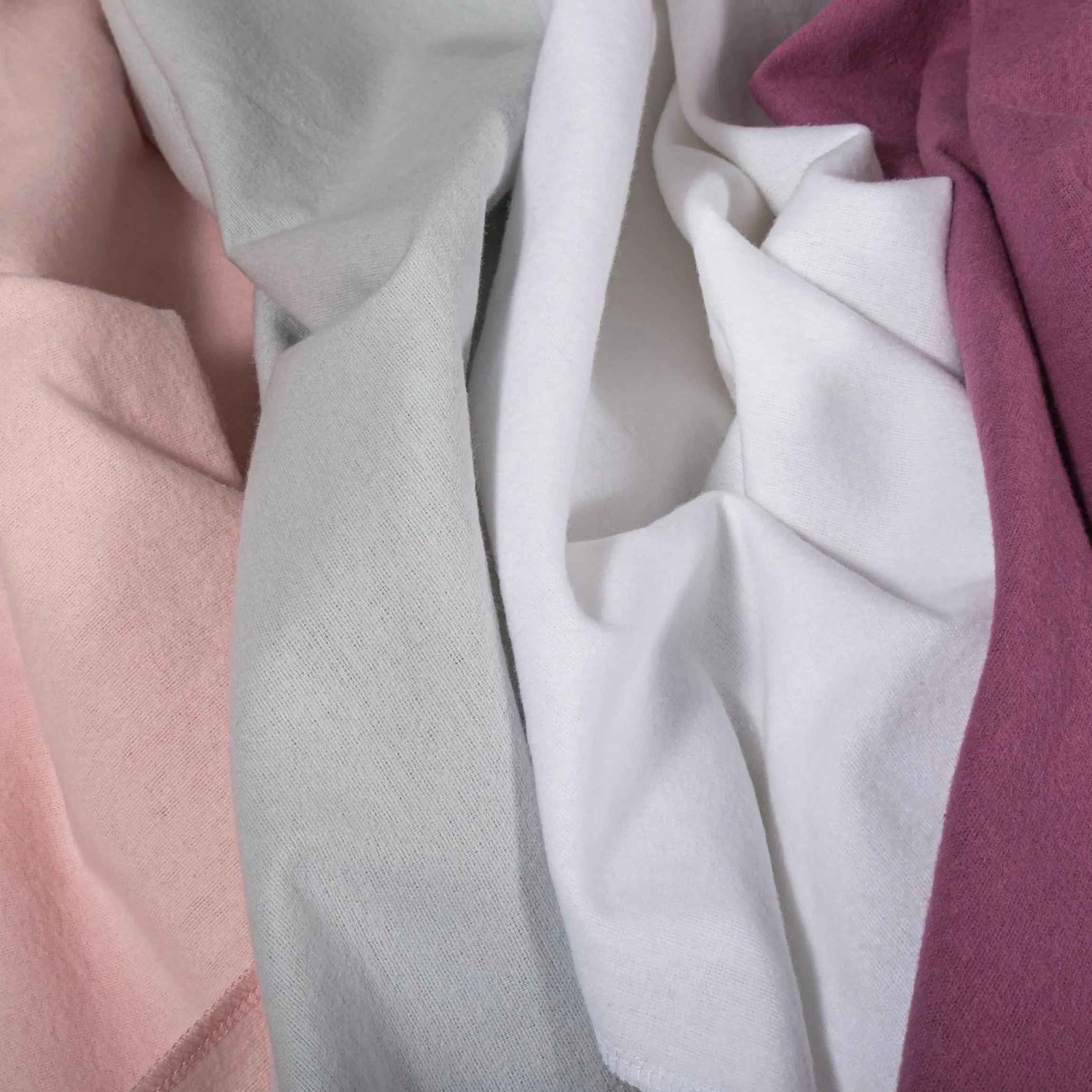 Moltontuch / Moltonwindel 4er Pack 80 x 80 cm - Orchidee / Puder