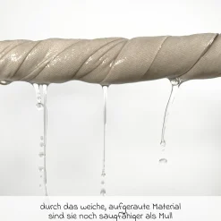 Moltontuch / Moltonwindel 3er Pack 80 x 80 cm - Graphit / Greige / Weiß