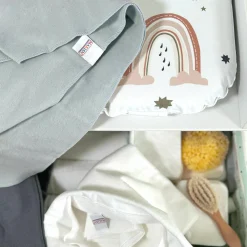 Moltontuch 3er Pack - Sterne - Weiß Grau