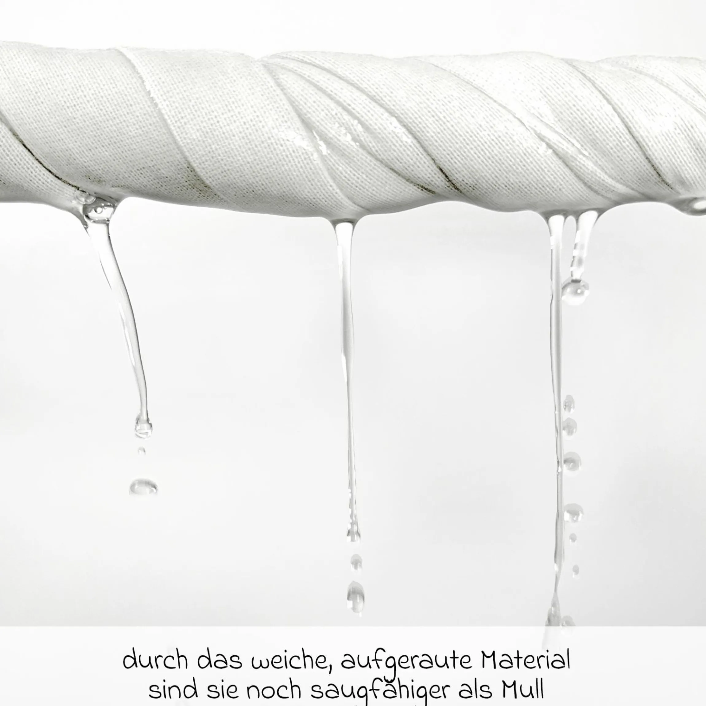 Moltontuch 5er Pack 80 x 80 - Weiß