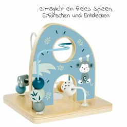 Motorikschleife mit Spiegel - Panda