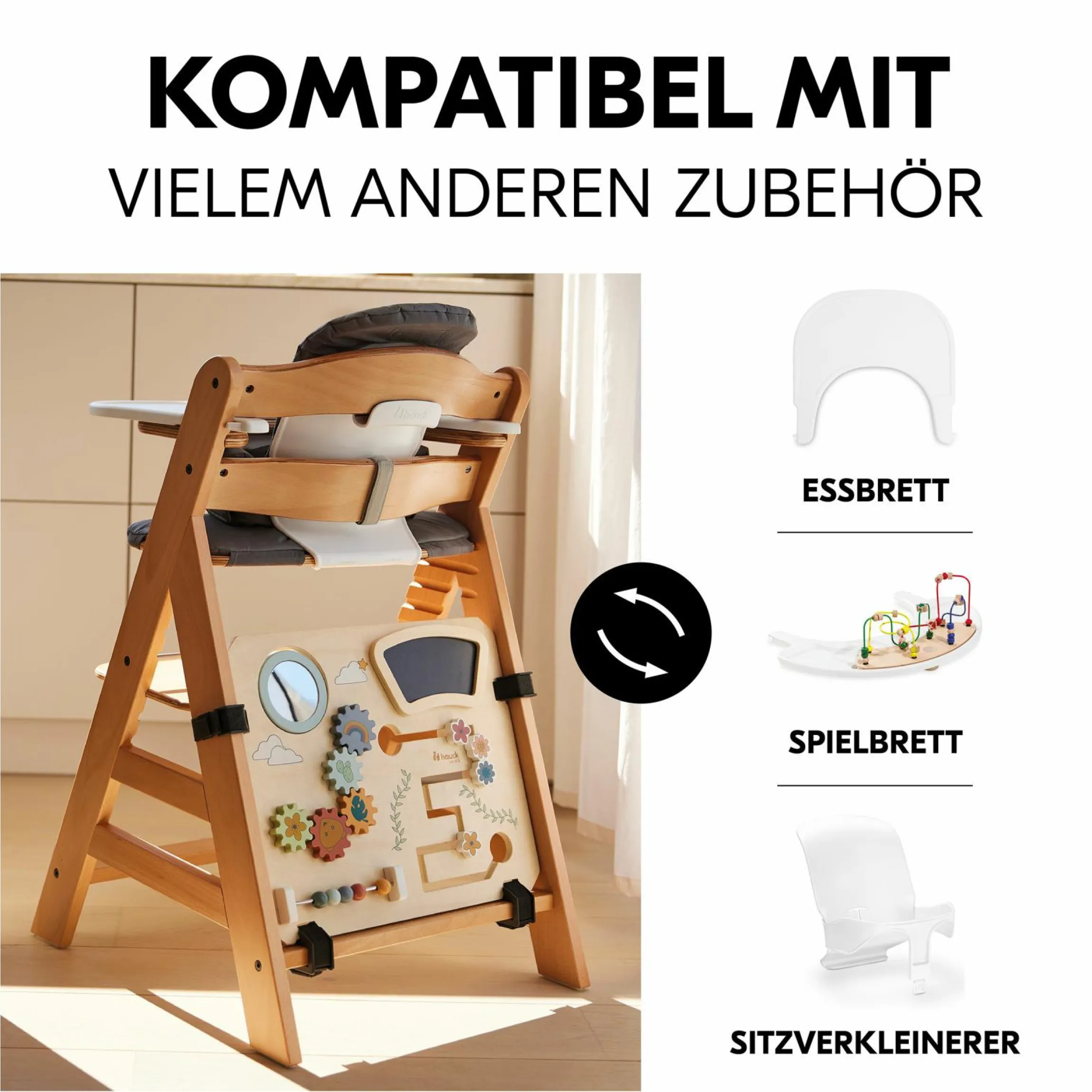 Motorik-Spielbrett Play Board für Alpha, Beta & Arketa Hochstuhl