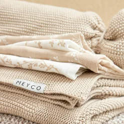 Mulltuch / Waschtuch / Spucktuch 3er Pack Musselin 30 x 30 cm - Branches - Sand
