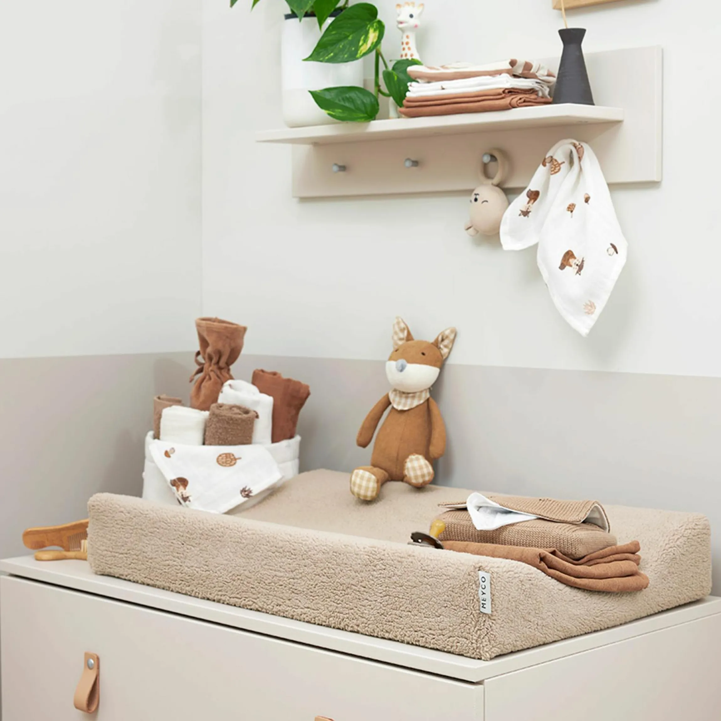 Mulltuch / Waschtuch / Spucktuch 3er Pack 30 x 30 cm - Forest Animals - Toffee