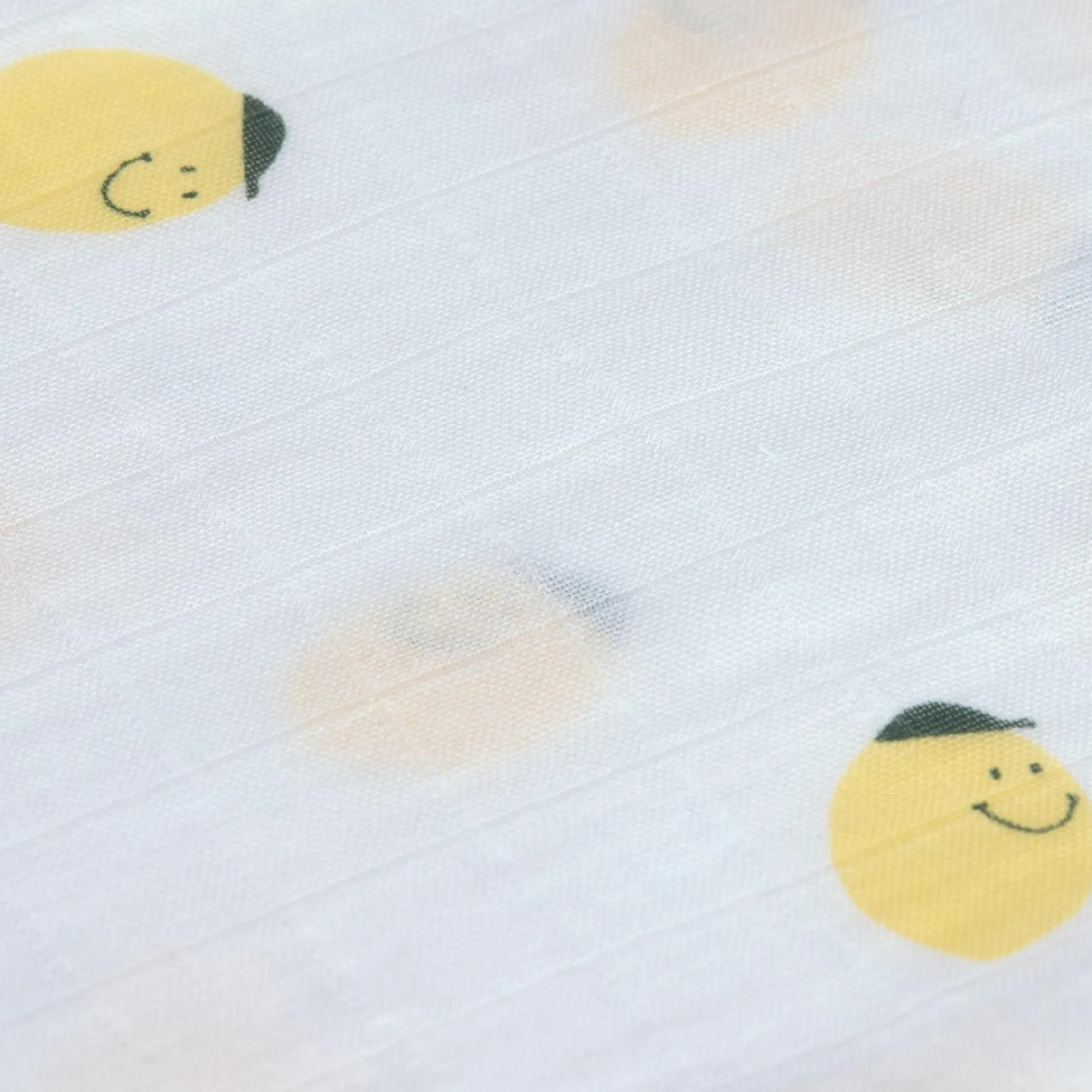 Mulltuch 3er Pack Heavenly Soft Swaddle L - Bambus 80 x 80 cm - Happy Fruits - Lemon