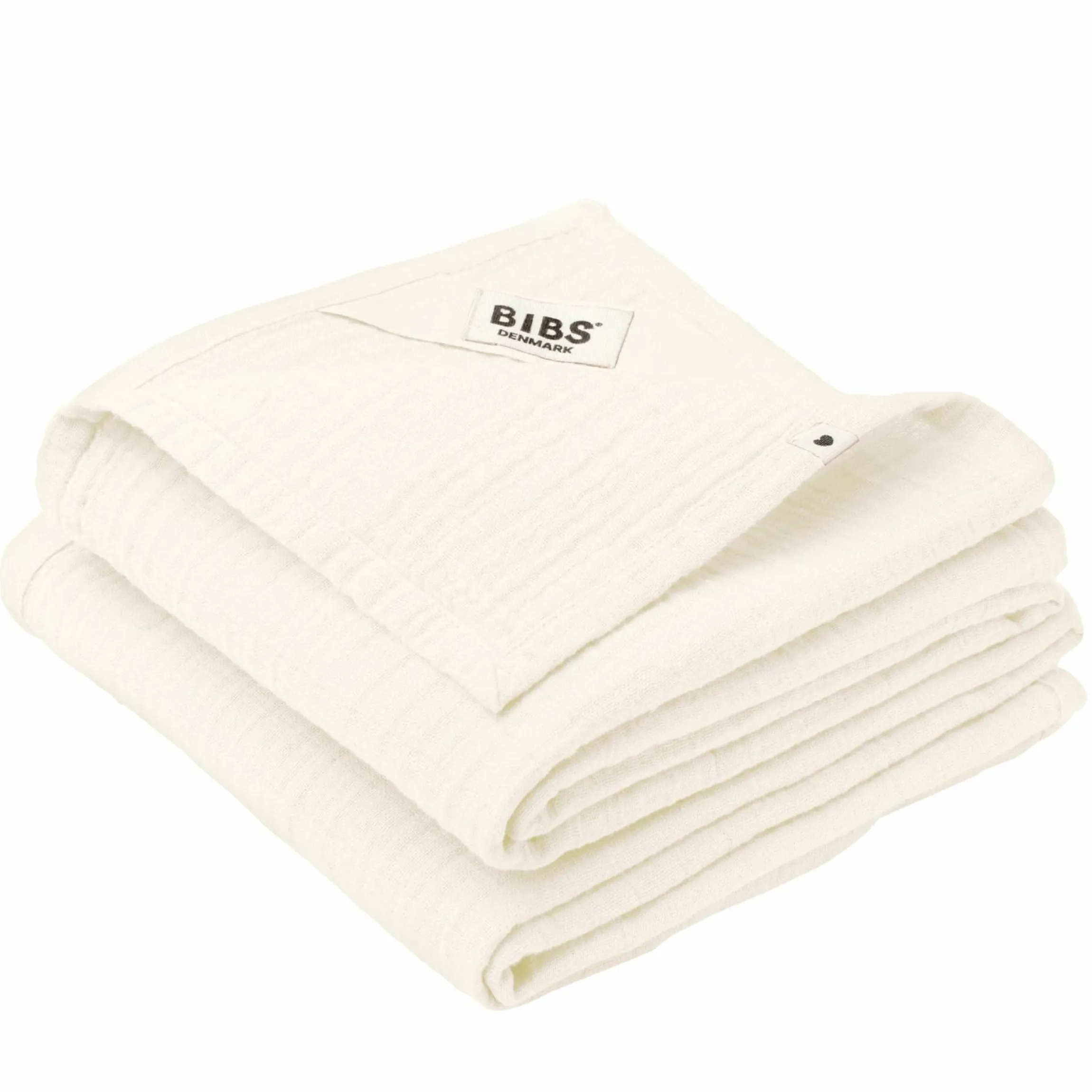 Mullwindel / Mulltuch / Pucktuch 2er Pack Muslin Cloth 70 x 70 cm - Ivory