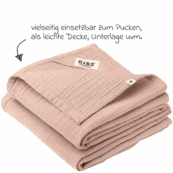 Mullwindel / Mulltuch / Pucktuch 2er Pack Muslin Cloth 70 x 70 cm - Blush
