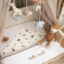 Mullwindel / Mulltuch / Pucktuch / Swaddle 3er Pack 70 x 70 cm - Forest Animals - Toffee
