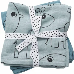 Mullwindel / Mulltuch / Pucktuch - 2er Pack - 70 x 70 cm - Deer Friends - Blau