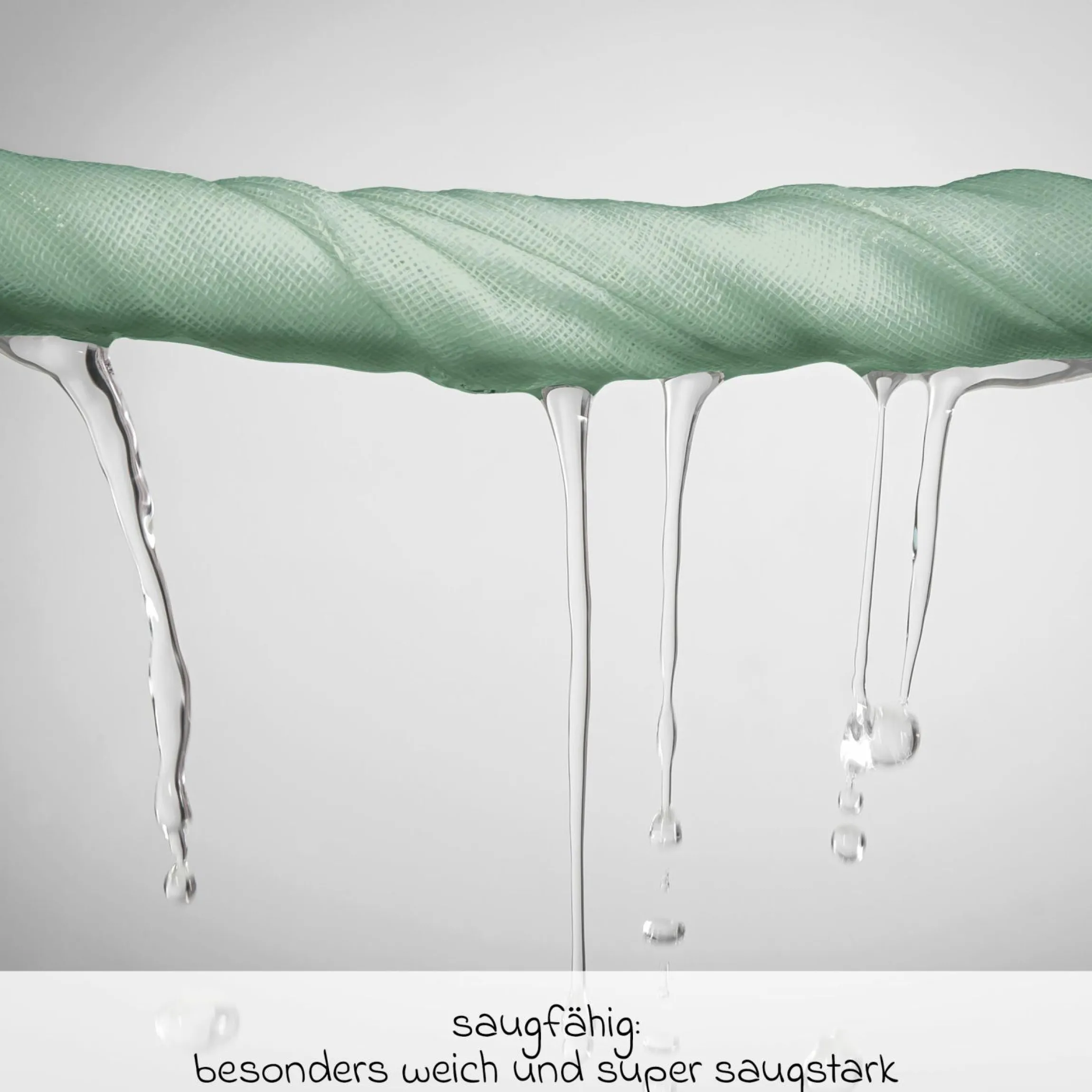 Mullwindel / Mulltuch 4er Pack 70 x 70 cm - Weiß / Mint / Icegreen / Grau