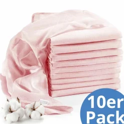 Mullwindel / Mulltuch 10er Pack 80 x 80 cm - Puder