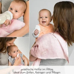Mullwindel / Mulltuch 10er Pack 80 x 80 cm - Puder