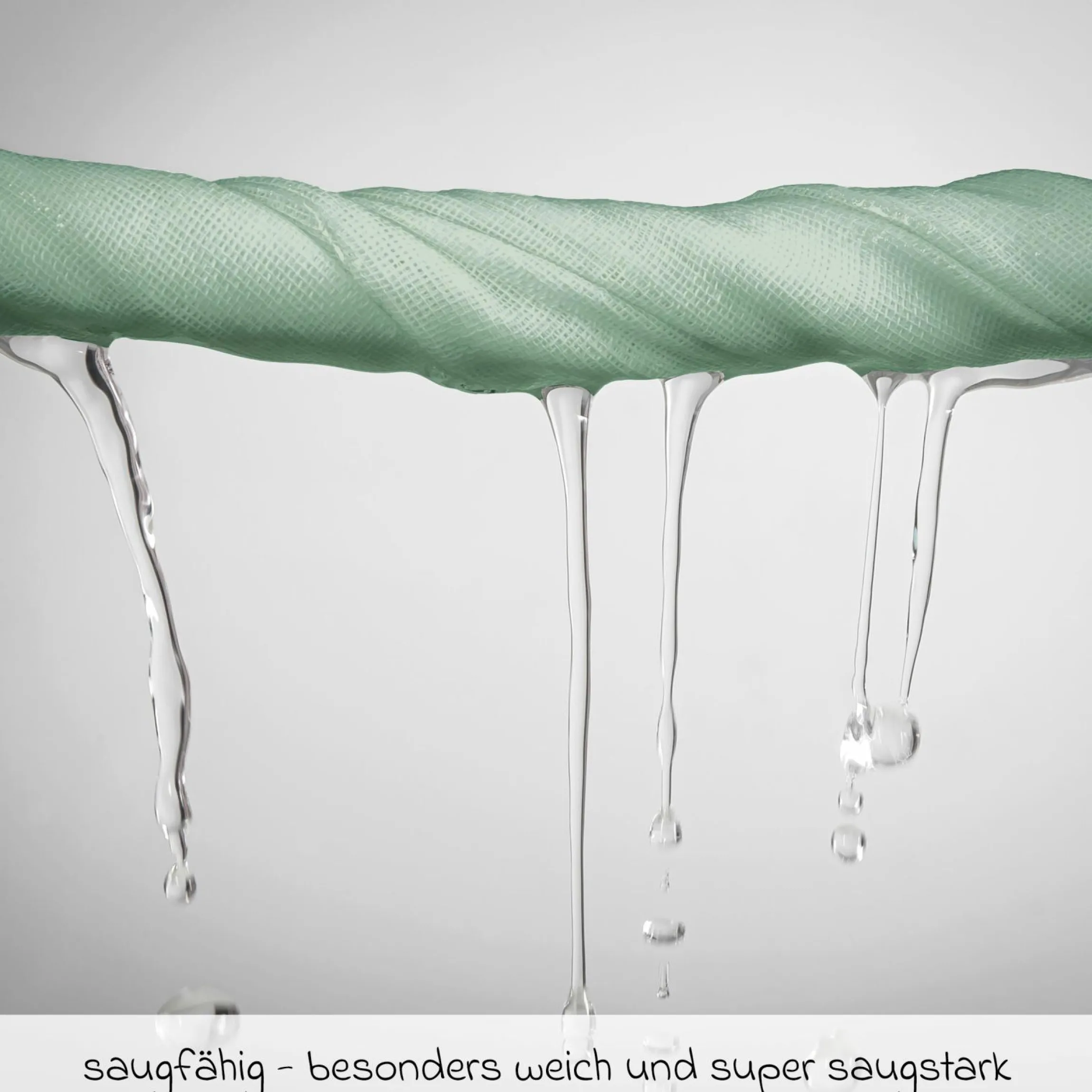 Mullwindel / Mulltuch 10er Pack 80 x 80 cm - Mint