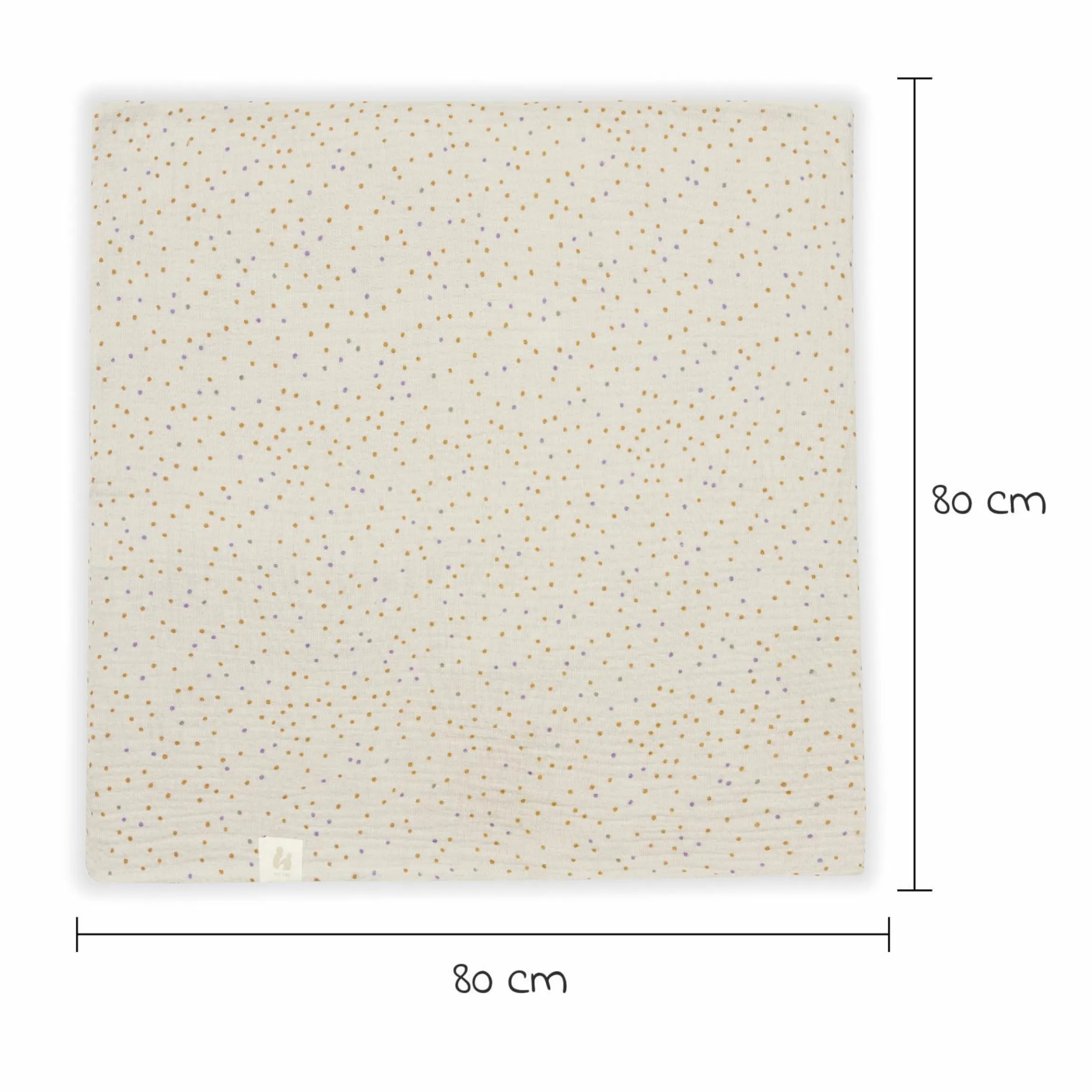 Mullwindeln / Mulltücher / Spucktücher Cuddle N Clean - 3er Set 80 x 80 cm - Beige Dots / Cork / Beige