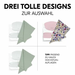 Mullwindeln / Mulltücher / Spucktücher Cuddle N Clean - 3er Set 80 x 80 cm - Sage / Beige / Floral