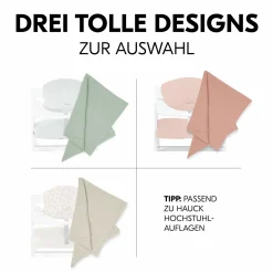 Mullwindeln / Mulltücher / Spucktücher Cuddle N Clean - 3er Set 80 x 80 cm - Sage / Beige Dots / Cork