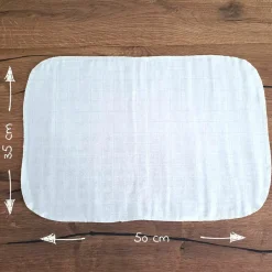 Mullwindeln / Mulltücher / Spucktücher 10er Pack 35 x 50 cm - Weiß