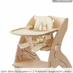 Multifunktionaler Hochstuhl-Set inkl. Babysitz, Tischplatte, Spielwürfel, Sicherheitsgurt - Hochstuhl, Schaukel, Treppe, Lerntower & Babywippe in einem bis 150 kg nutzbar - Weiß - Kollektion 2024
