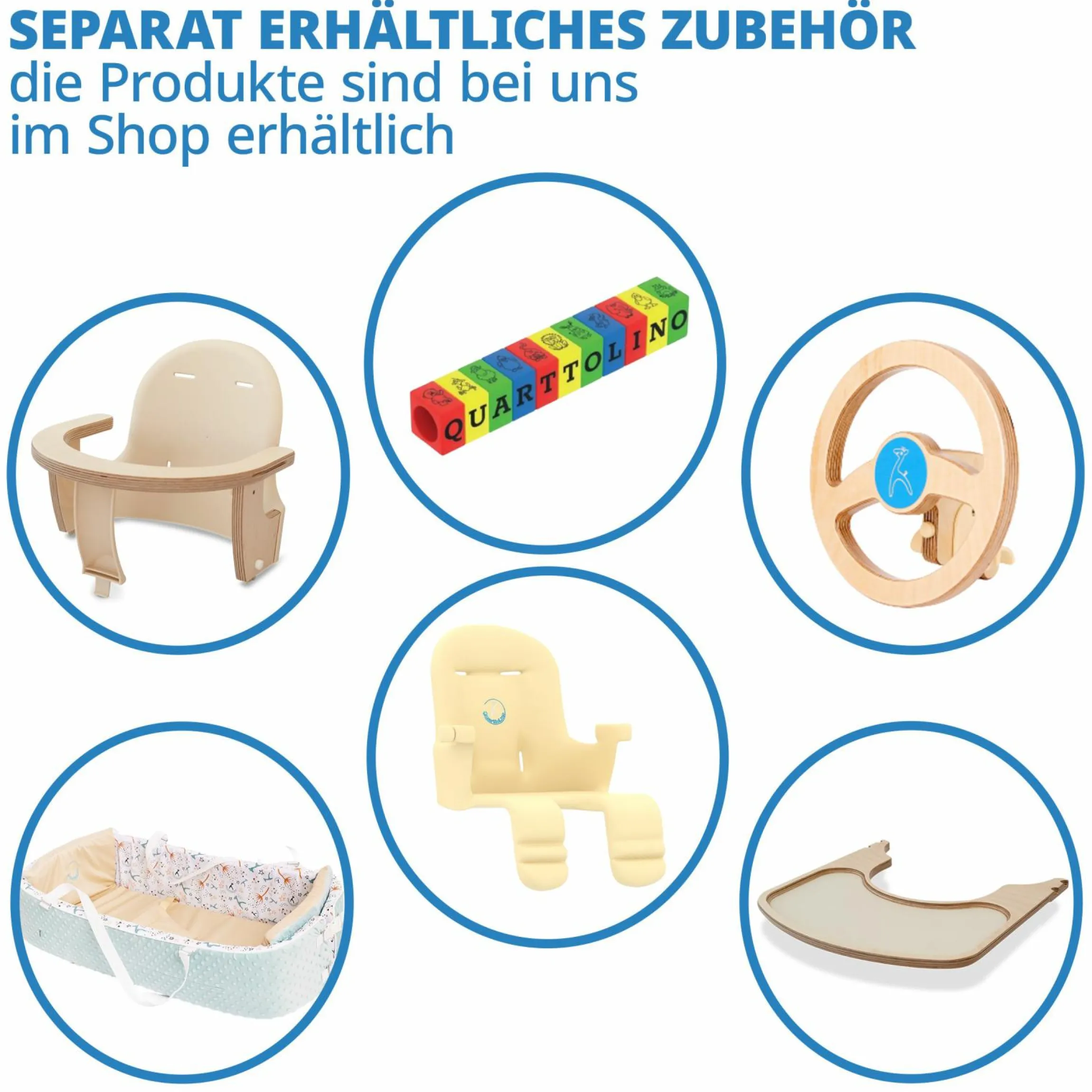 Multifunktionaler Hochstuhl aus Holz - Hochstuhl, Schaukel, Treppe, Lerntower & Babywippe in einem bis 150 kg nutzbar - Natur - Kollektion 2024
