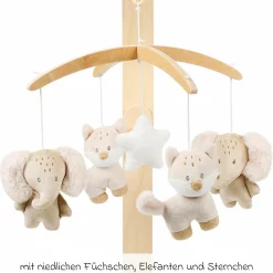 Musik-Mobile aus Holz - Oli & Flo