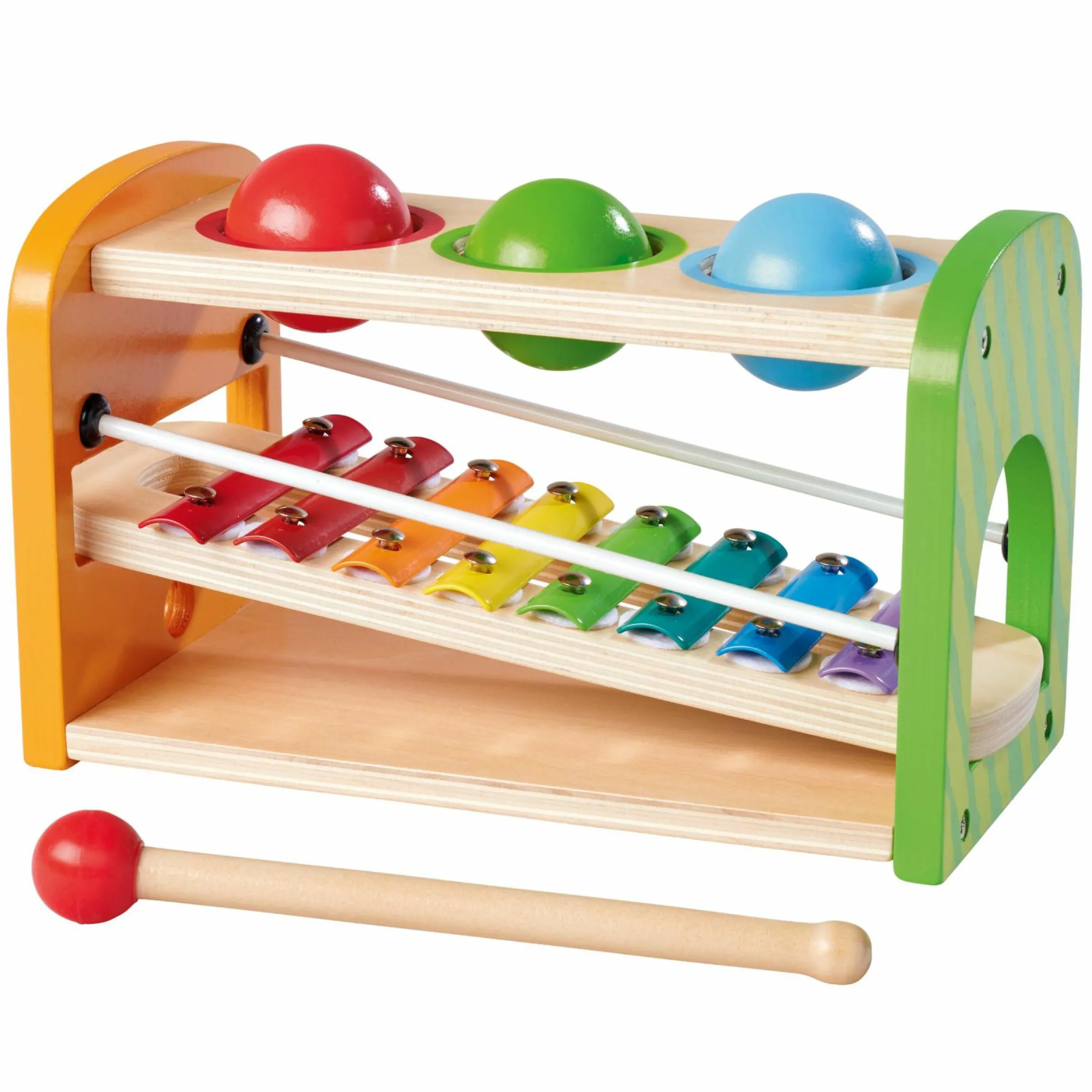 Musikspielzeug 2in1 mit Xylophon & Klopfbank