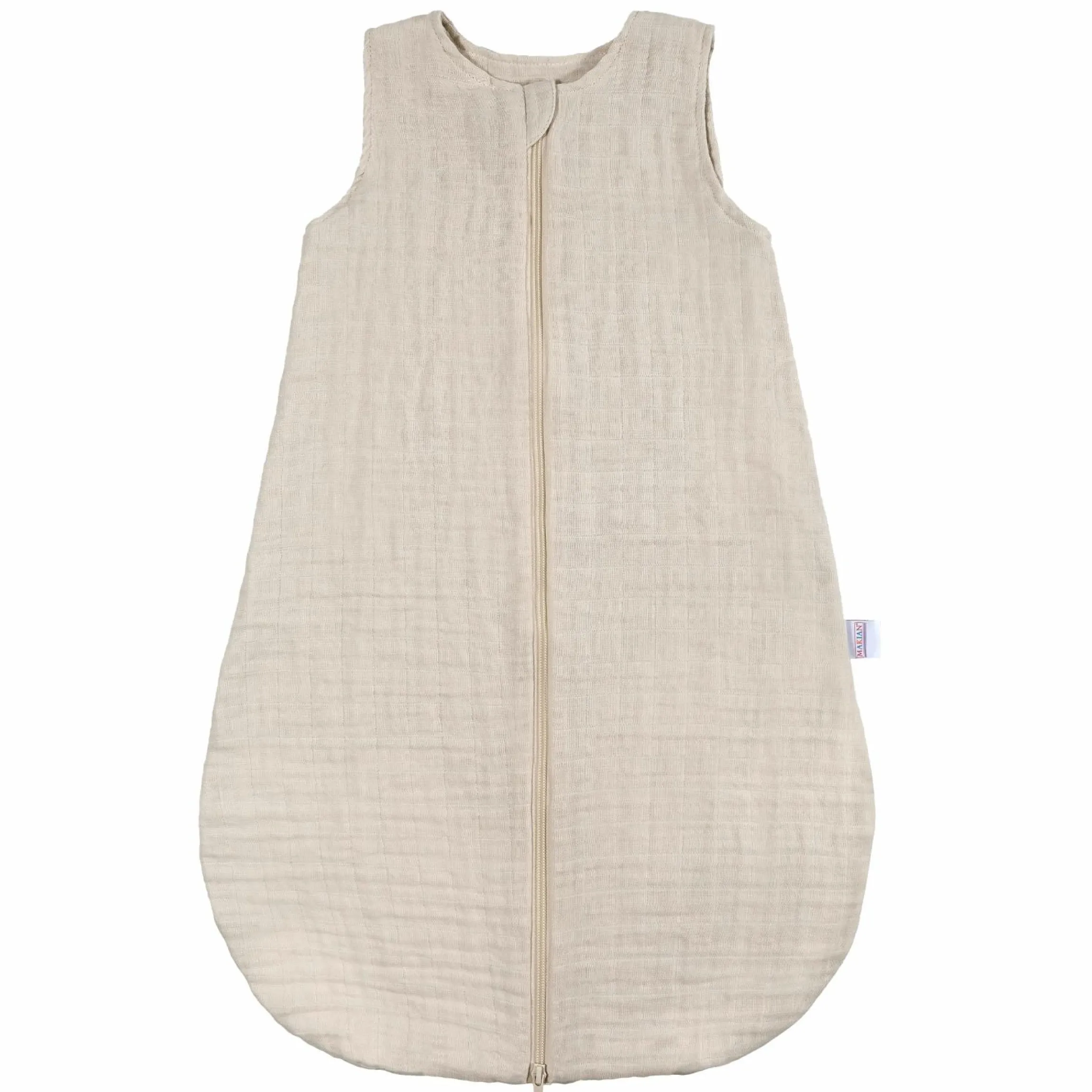 Musselin-Schlafsack - Beige - Gr. 60 cm
