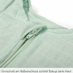Musselin-Schlafsack - Mint - Gr. 60 cm