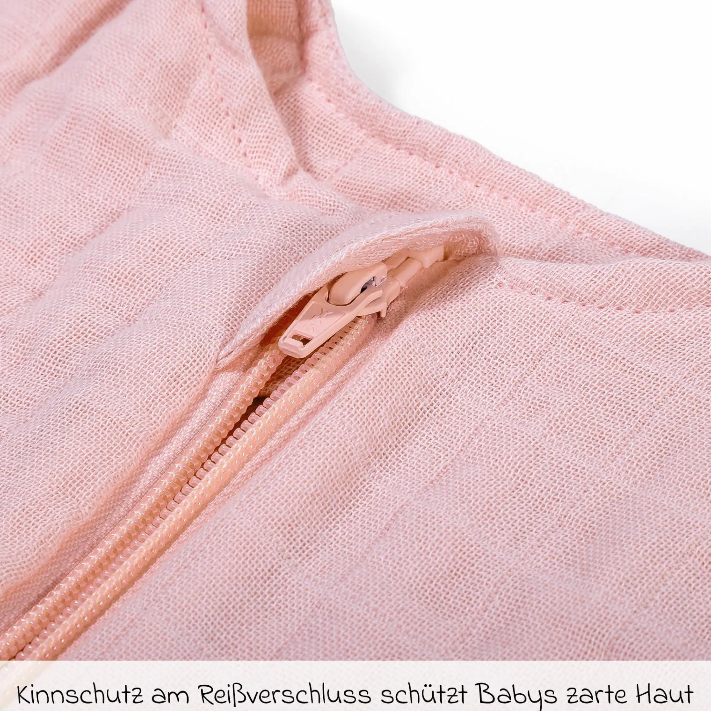 Musselin-Schlafsack - Puder - Gr. 60 cm