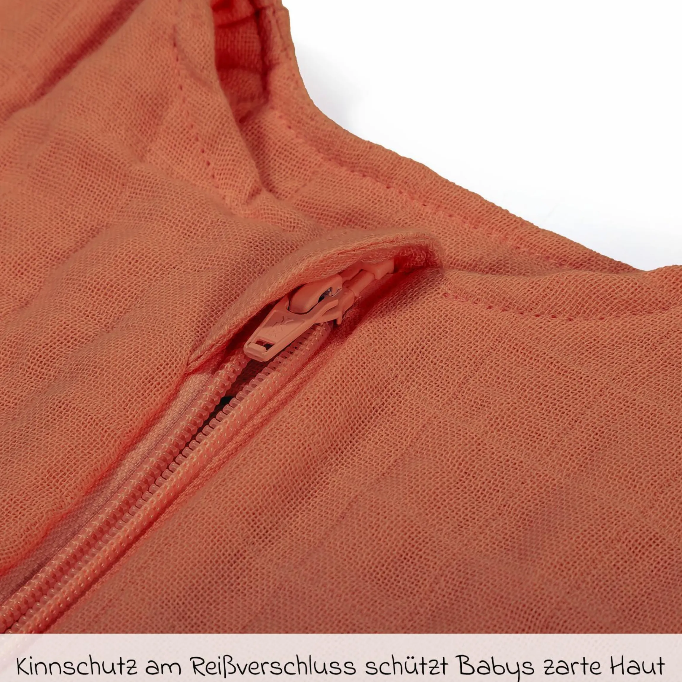Musselin-Schlafsack - Terracotta - Gr. 60 cm