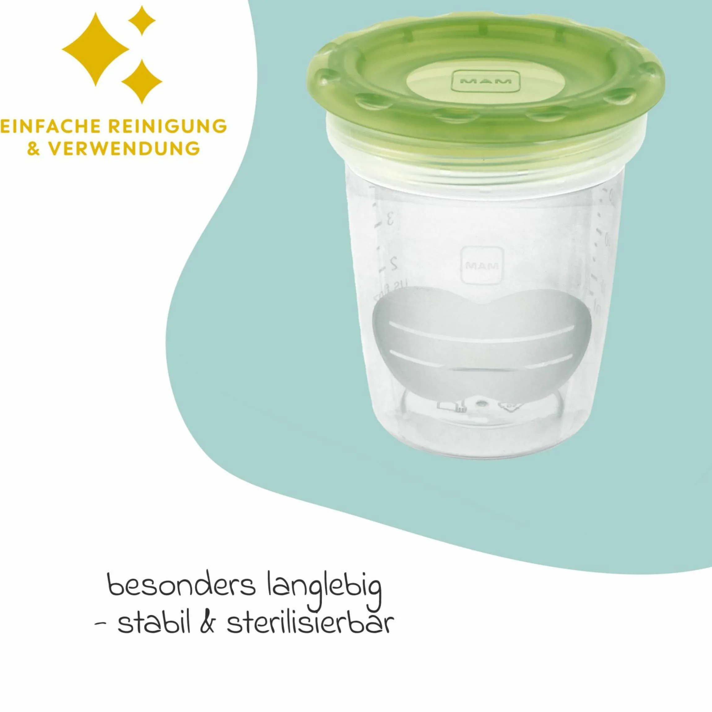 Muttermilch-Aufbewahrungsbehälter 5er Pack je 120 ml