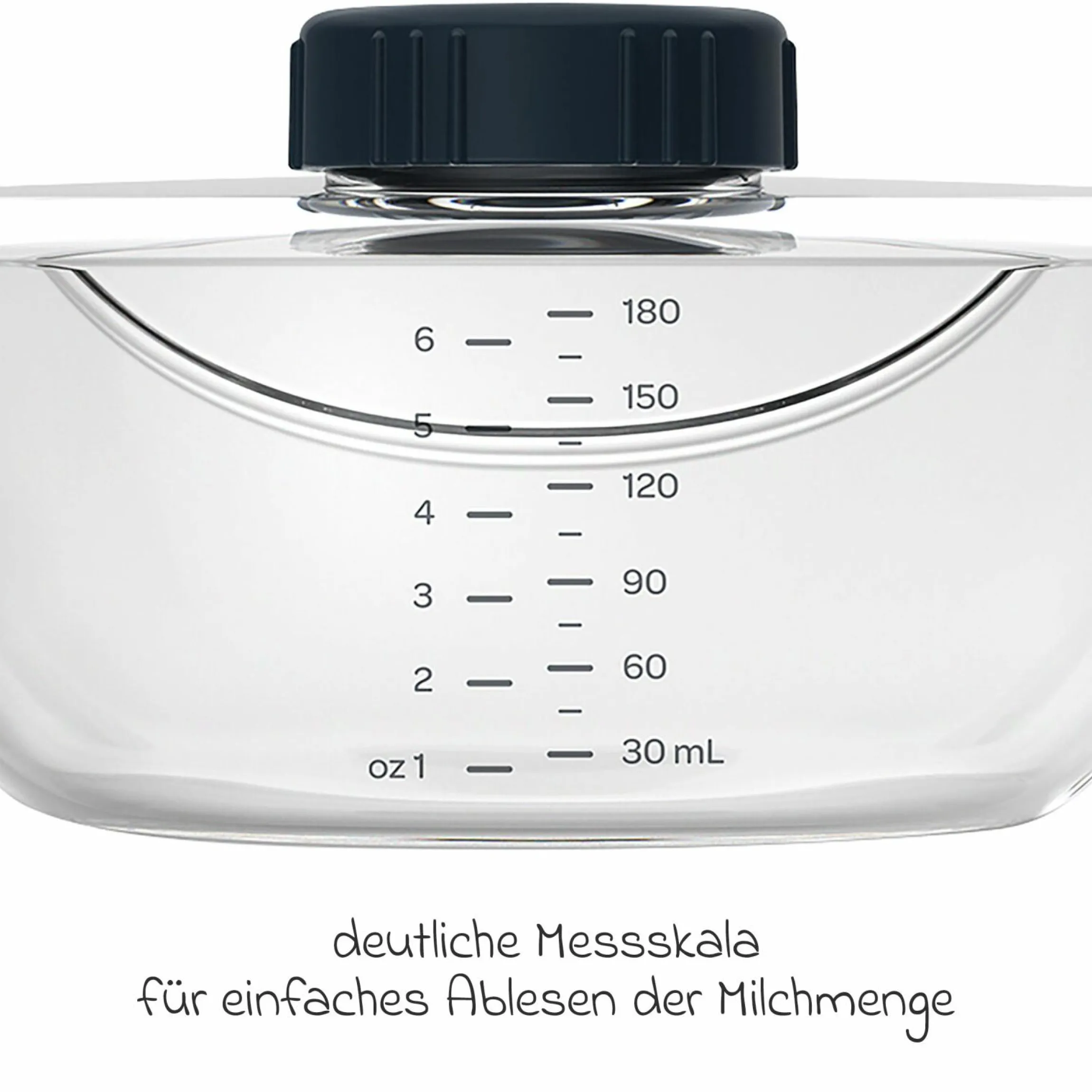 Muttermilchbehälter für Milchpumpe Hands-free 180 ml