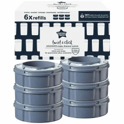 Nachfüllkassette für Windeleimer Twist and Click Sangenic - 6er Pack - Greenfilm™