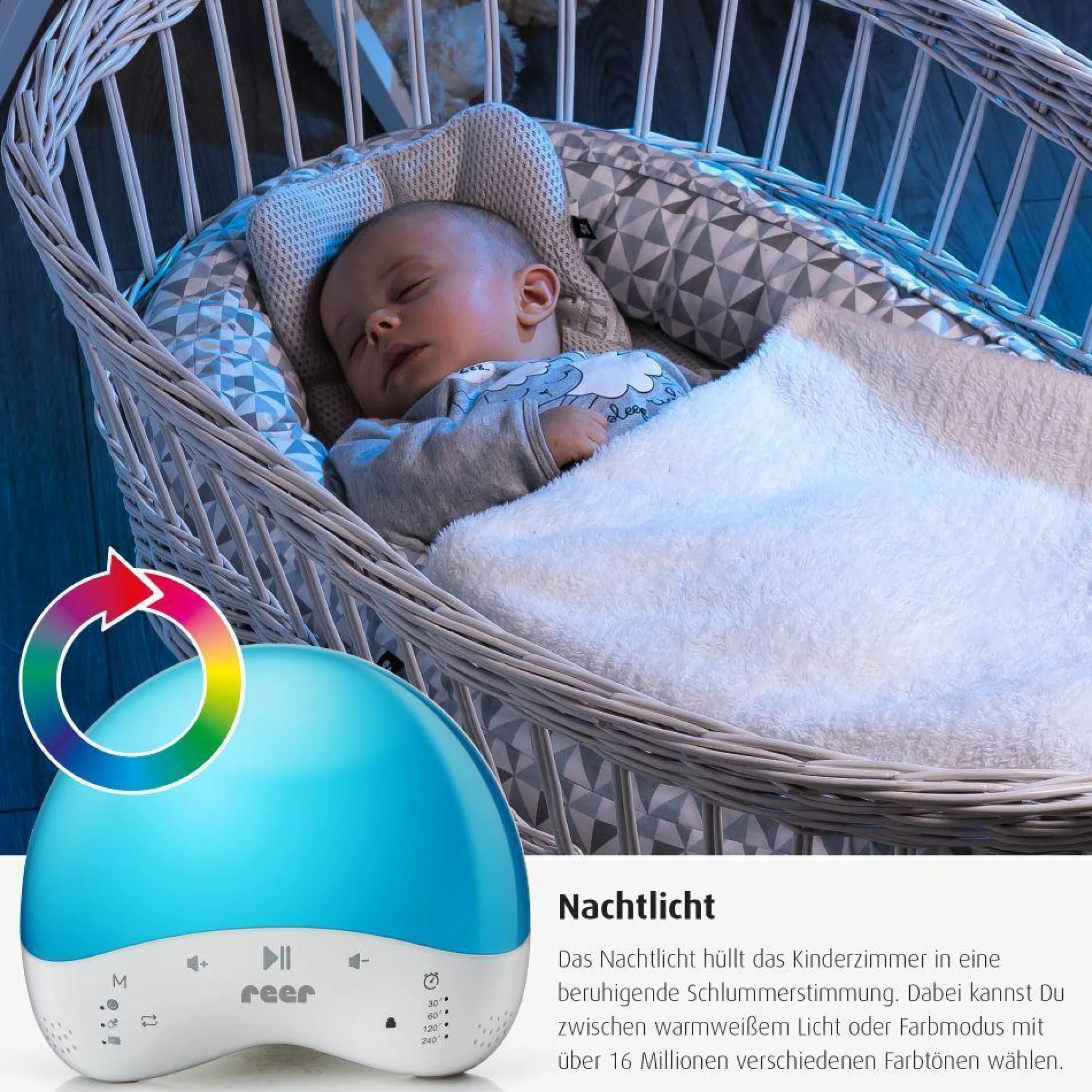 Nachtlicht / Einschlaflicht MyMagic SmartLight - mit Musikfunktion - per App steuerbar