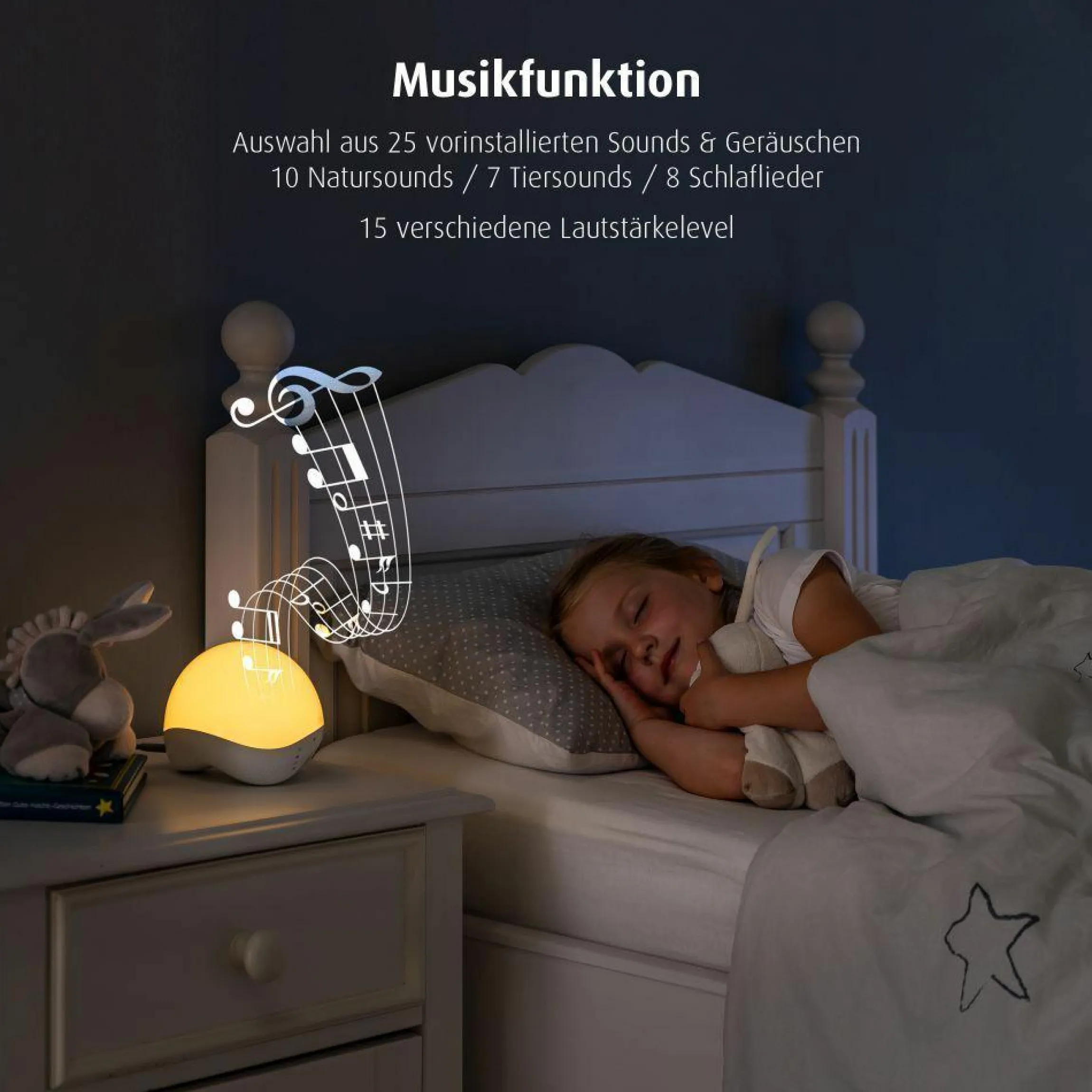 Nachtlicht / Einschlaflicht MyMagic SmartLight - mit Musikfunktion - per App steuerbar
