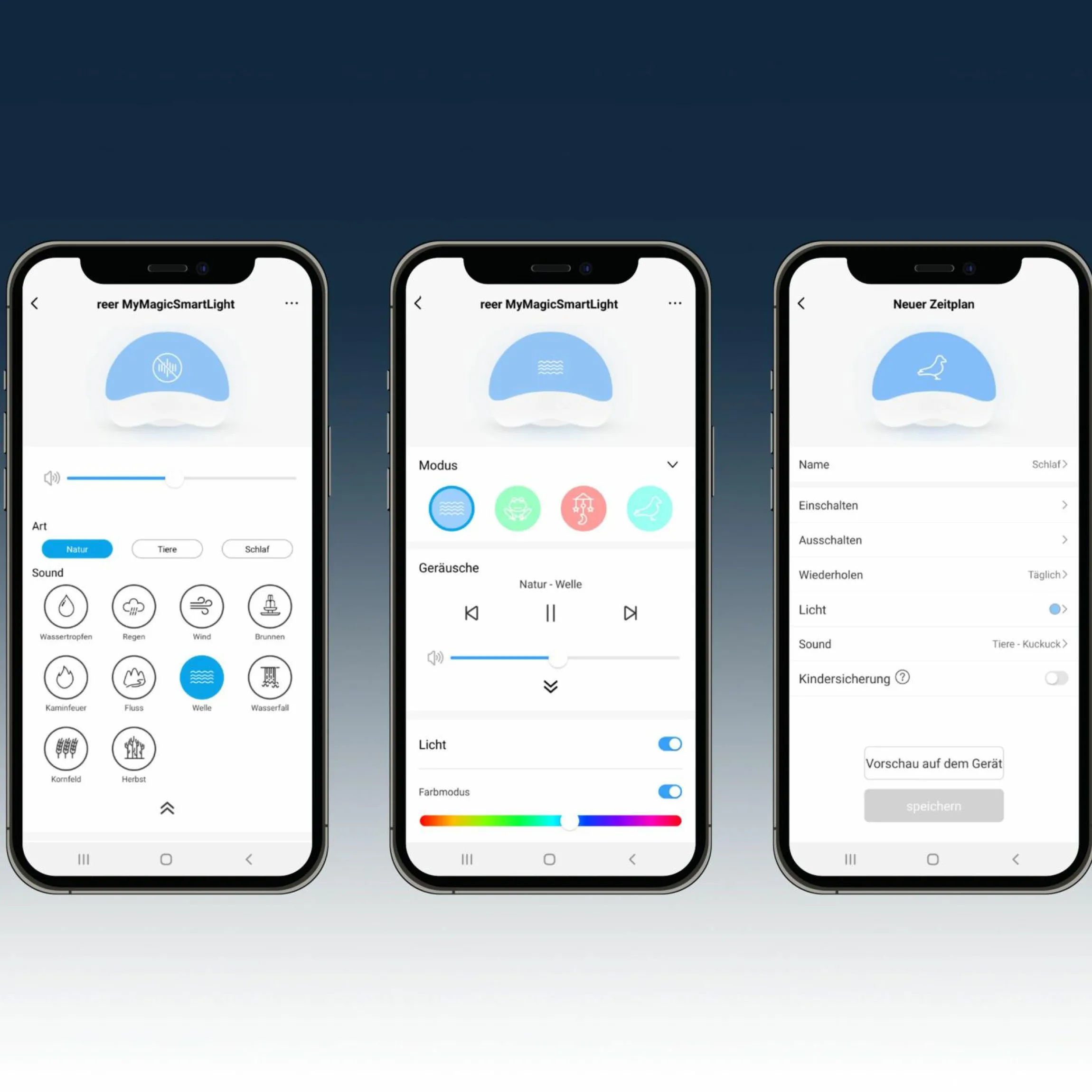 Nachtlicht / Einschlaflicht MyMagic SmartLight - mit Musikfunktion - per App steuerbar