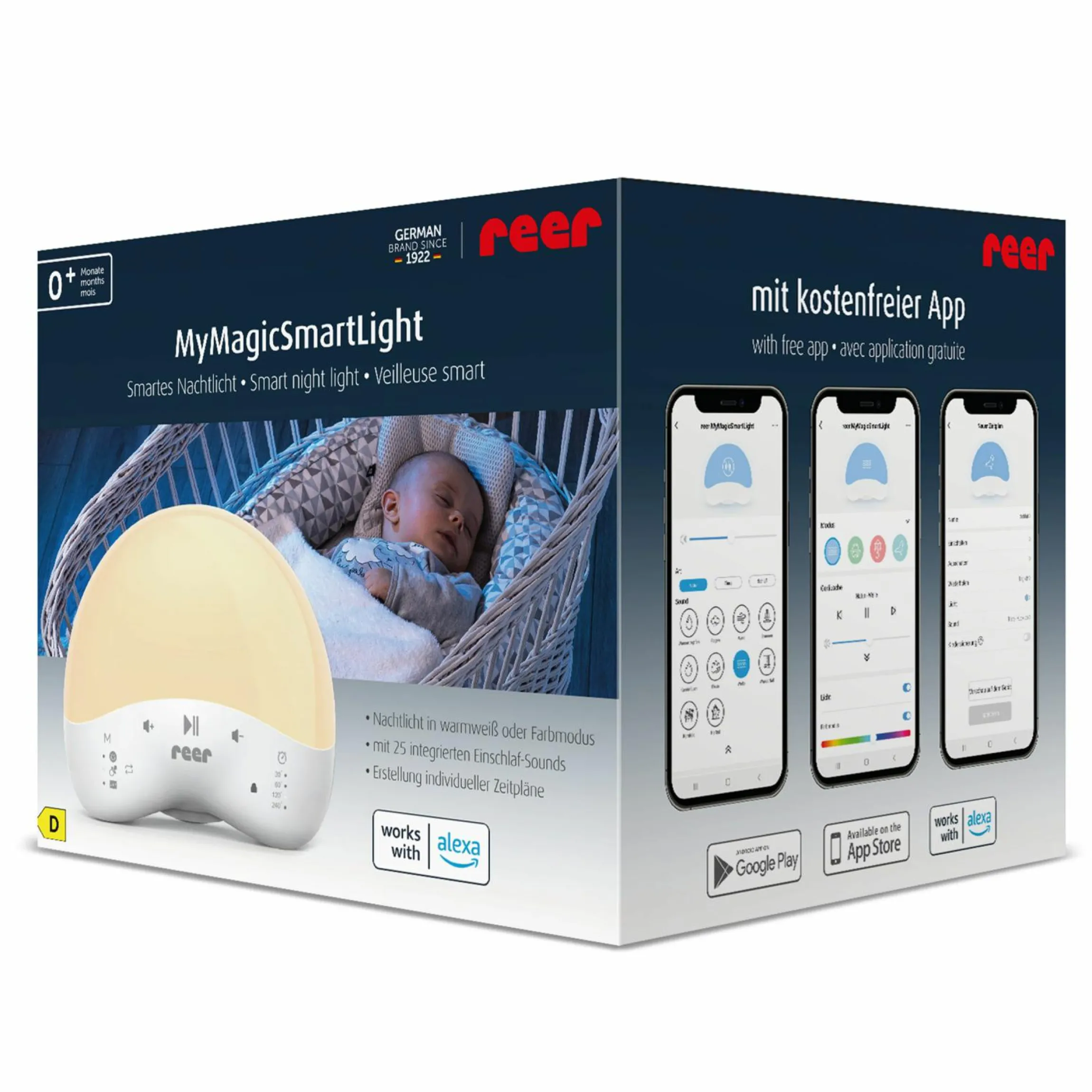 Nachtlicht / Einschlaflicht MyMagic SmartLight - mit Musikfunktion - per App steuerbar