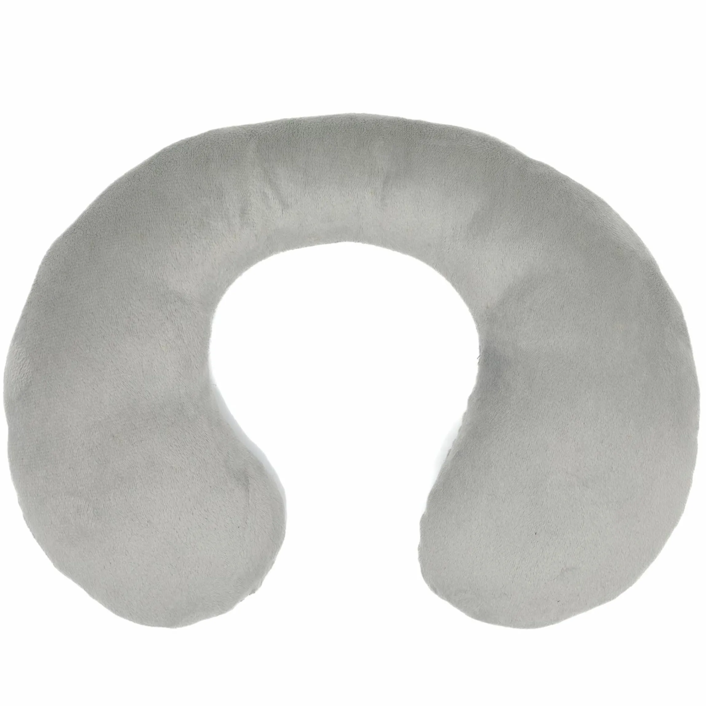Nackenpolster / Nackenstütze mit Plüschoberfläche ergonomisch geformt - Grau