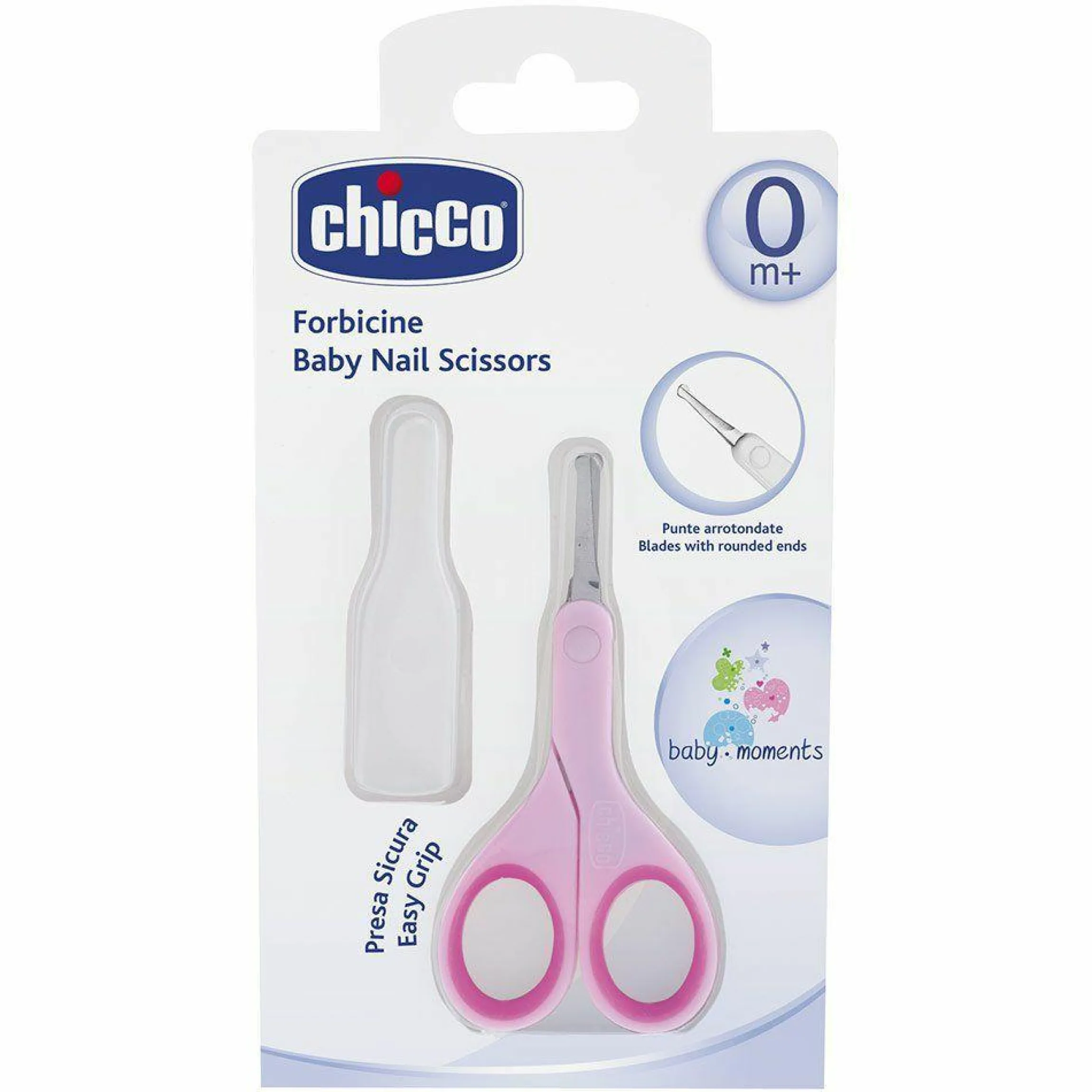 Nagelschere mit Schutzkappe - Rosa