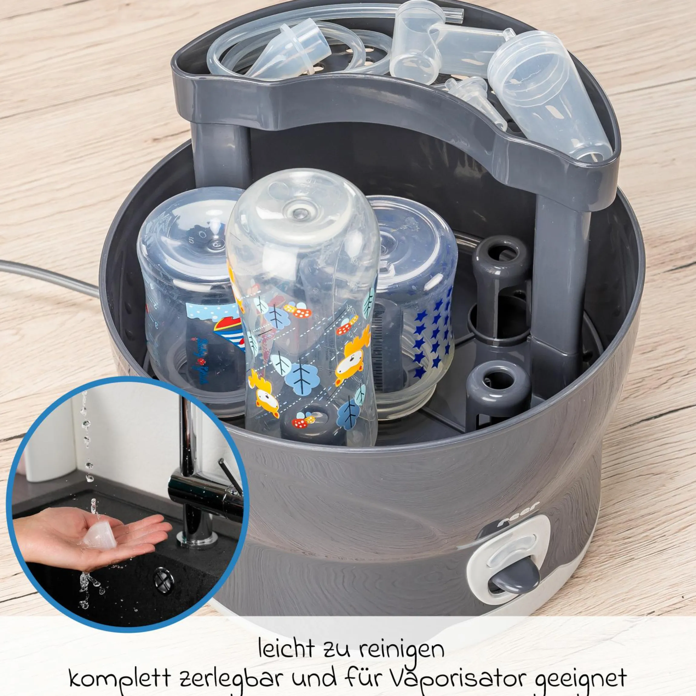 Nasensauger mit Staubsaugeraufsatz inkl. 3 Ersatzfilter - Transparent