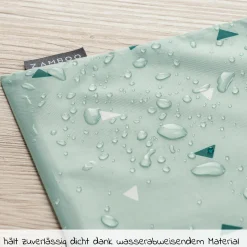 Nasstasche / Windeltasche 3er Pack - Triangel - Mintgrün