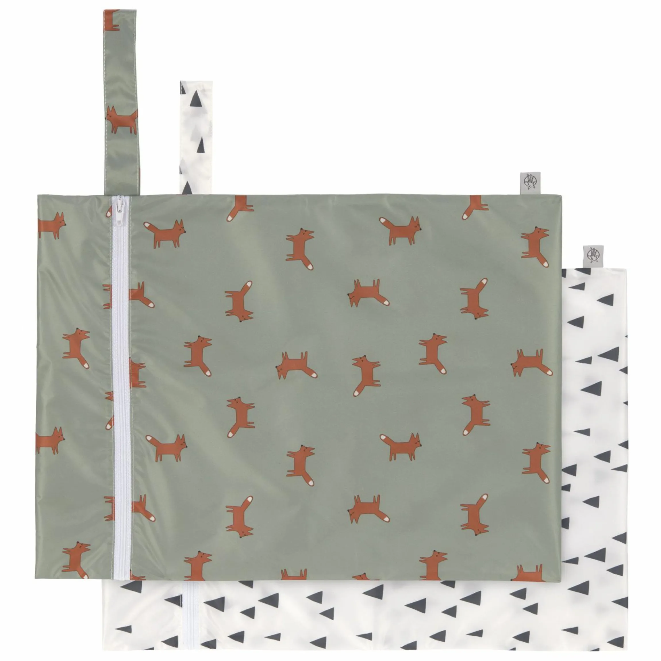 Nasstasche 2er Pack Wet Bag - Little Forest Fox - Olive