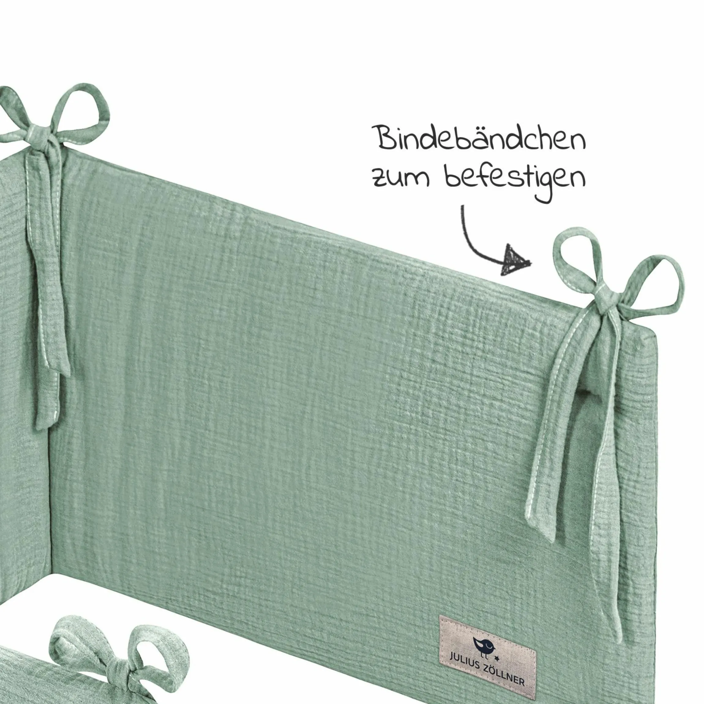 Nestchen Musselin 180 x 35 cm - Grün