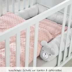 Nestchenschlange für Kinderbetten 170 cm - Roba Style Sammy - Silbergrau