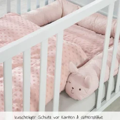 Nestchenschlange für Kinderbetten 170 cm - Roba Style Lily - Rosa Mauve