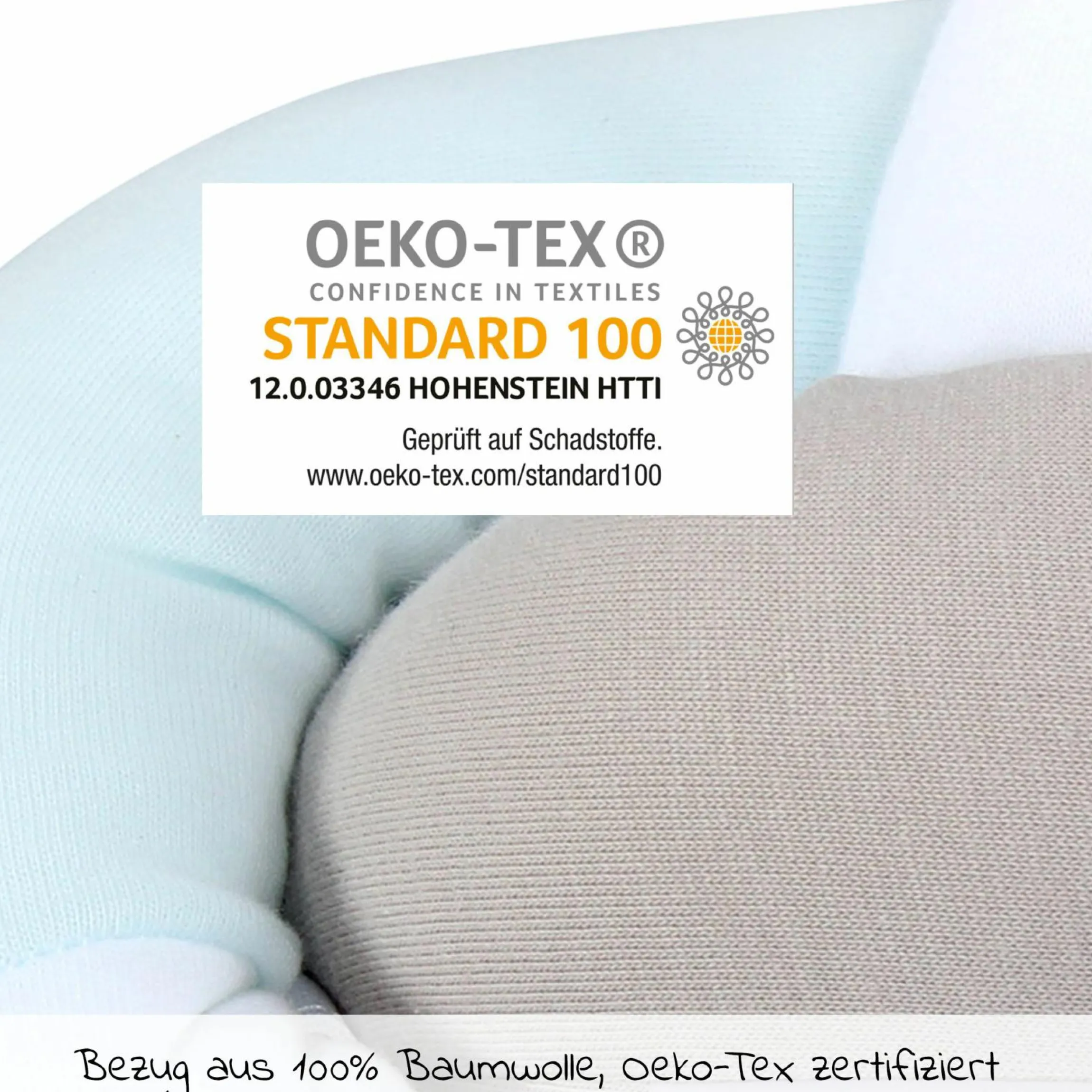 Nestchenschlange geflochten für alle Babybay Beistellbetten 180 cm - Weiß - Beige - Aqua - Kollektion 2024
